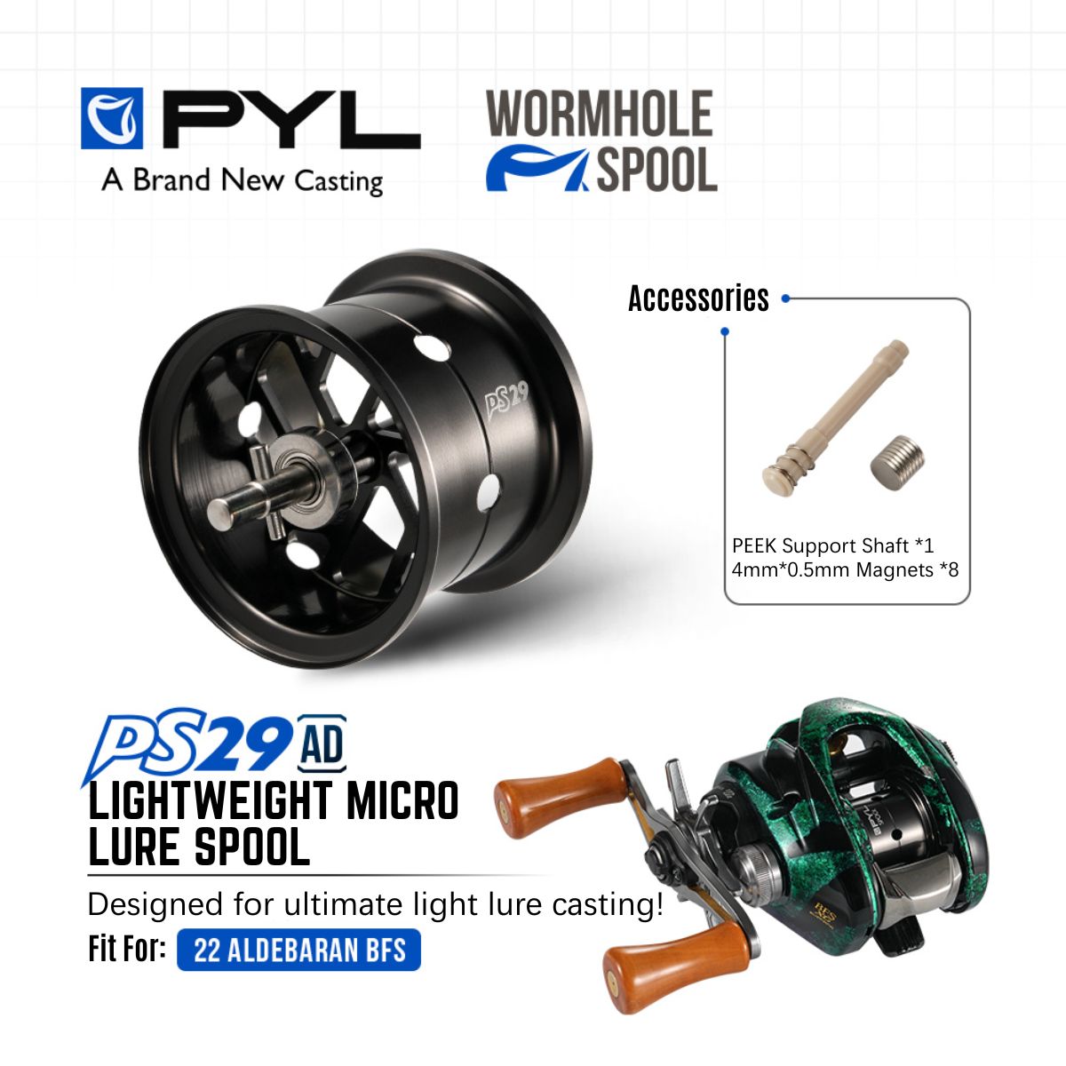 Reel Spare Spool - Модифицированная шпуля PYL PS29 AD для